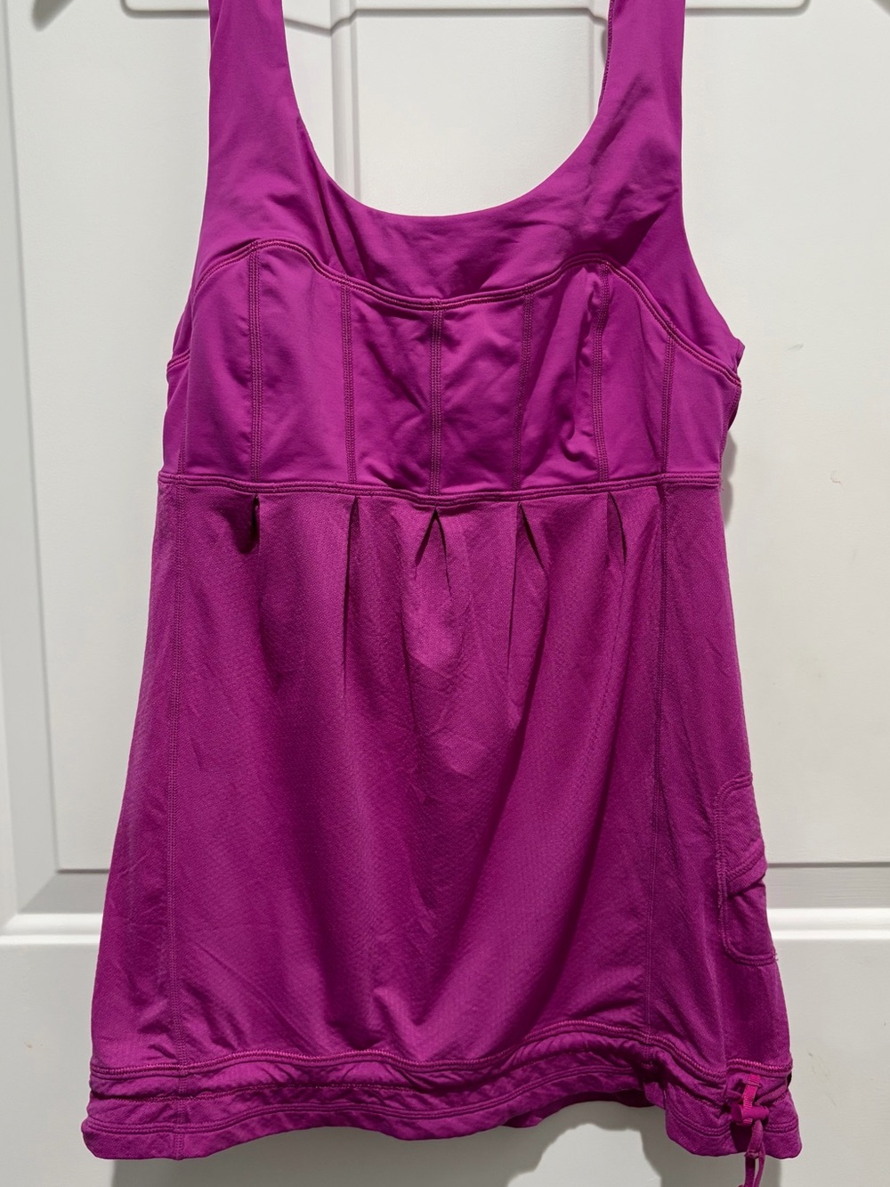 lululemon athletica Athletic Purple Tank Top with cinch-able waist, 4